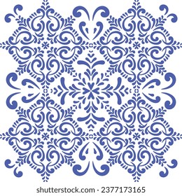 Ornamental blue and white patterns for any decor.