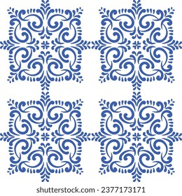 Ornamental blue and white patterns for any decor.