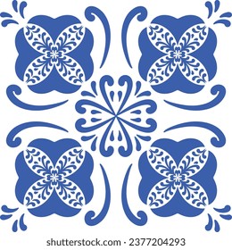 Ornamental blue and white patterns for any decor.