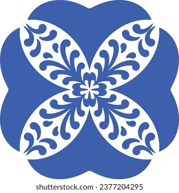 Ornamental blue and white patterns for any decor.