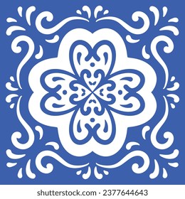 Ornamental blue and white patterns for any decor.