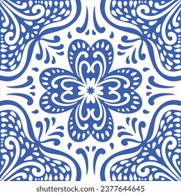 Ornamental blue and white patterns for any decor.