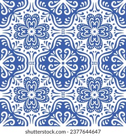 Ornamental blue and white patterns for any decor.