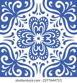 Ornamental blue and white patterns for any decor.