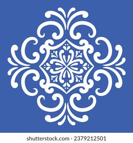 Ornamental blue and white patterns for any decor.