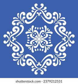 Ornamental blue and white patterns for any decor.