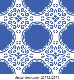Ornamental blue and white patterns for any decor.