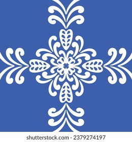 Ornamental blue and white patterns for any decor.