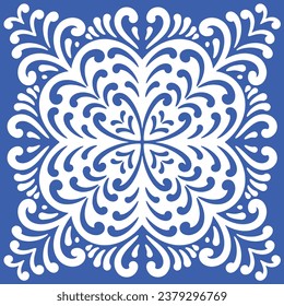 Ornamental blue and white patterns for any decor.