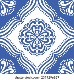 Ornamental blue and white patterns for any decor.