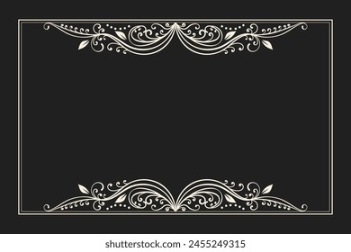 Ornamental Border Classic Vintage background