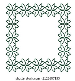 Ornamental border design. suitable for editing material or others.
