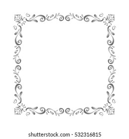 Ornamental border insignia icon vector illustration graphic design