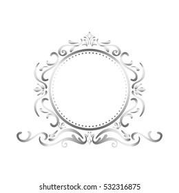 Ornamental border insignia icon vector illustration graphic design