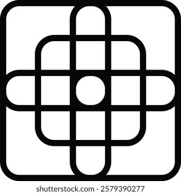 ornamental box with a symmetrical axis