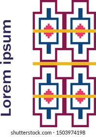 Ornamental bright card. Modern print design.