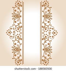 Ornamental brown background