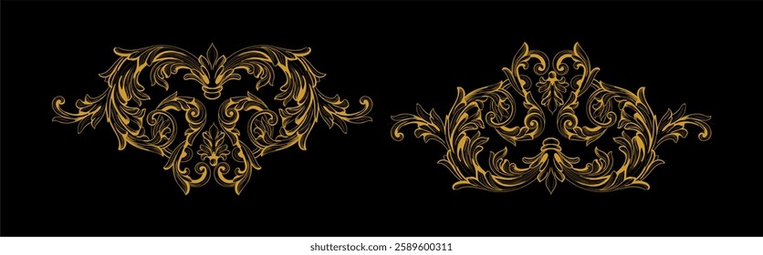 Ornamental card design art vintage