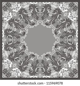 Ornamental card for Paisley. Vector illustration.