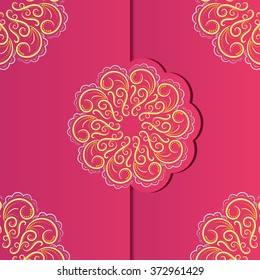 Ornamental card Vector Illustration