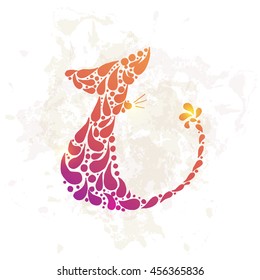 Ornamental cat silhoette