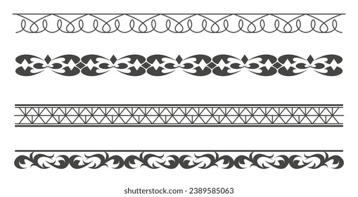 Ornamental certificate border set collection