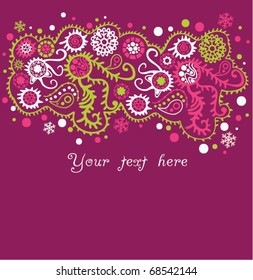 ornamental christmas background