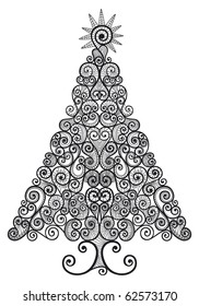 Ornamental christmas tree