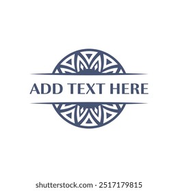 Ornamental circle logo for businesses best for premium products