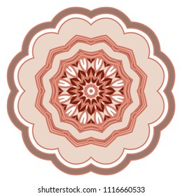 Ornamental circle pattern. Flower Mandala. Great vintage decorative elements. Hand drawn colorful vector background. for design