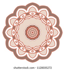 Ornamental circle pattern. Flower Mandala. Great vintage decorative elements. Hand drawn colorful vector background. for design