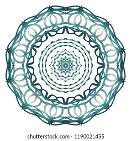 Ornamental circle pattern. Hand draw Mandala. Vintage decorative elements. vector illustration. Anti-stress therapy pattern