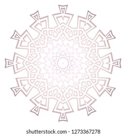 Ornamental circle pattern. Hand draw Mandala. Vintage decorative elements. vector illustration. Anti-stress therapy pattern.