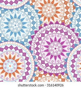 Ornamental circle pattern. Mandala. Tribal, ethnic, african design