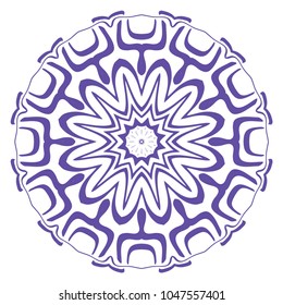 Ornamental circle pattern. Mandala. Vintage decorative elements. Hand drawn colorful vector background. for design