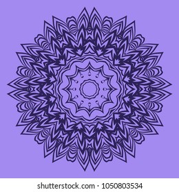Ornamental circle pattern. Mandala. Vintage decorative elements. Hand drawn vector background. for design