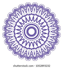 Ornamental circle pattern. Mandala. Vintage decorative elements. Hand drawn colorful vector background. for design