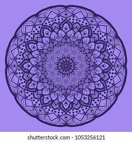 Ornamental circle pattern. Mandala. Vintage decorative elements. Hand drawn vector background. for design