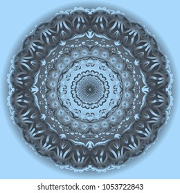 Ornamental circle pattern. Mandala. Vintage decorative elements. Hand drawn vector background. for design