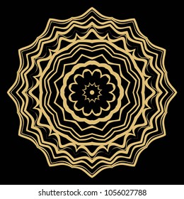 Ornamental circle pattern. Mandala. Vintage decorative elements. Hand drawn colorful vector background. for design