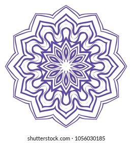 Ornamental circle pattern. Mandala. Vintage decorative elements. Hand drawn colorful vector background. for design