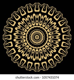 Ornamental circle pattern. Mandala. Vintage decorative elements. Hand drawn colorful vector background. for design