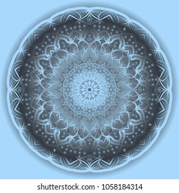 Ornamental circle pattern. Mandala. Vintage decorative elements. Hand drawn vector background. for design