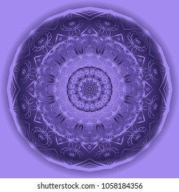 Ornamental circle pattern. Mandala. Vintage decorative elements. Hand drawn vector background. for design