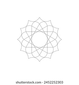 Forma de círculo ornamental, Mandala contemporáneo, puede utilizar para la decoración Ornato, Fondo de pantalla, fondo, textil, azulejo, impresión de papel, patrón de alfombra o elemento de Diseño gráfico
