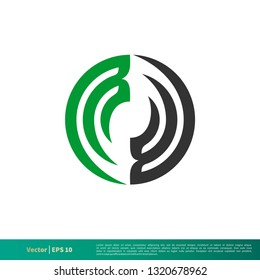 Ornamental Circle Swirl Icon Vector Logo Template Illustration Design. Vector EPS 10.