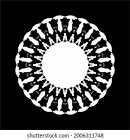 Ornamental Circle-Shaped. Ornamental Mandala Illustration. Vector Illustration