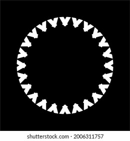 Ornamental Circle-Shaped. Ornamental Mandala Illustration. Vector Illustration