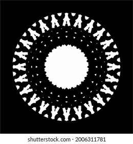 Ornamental Circle-Shaped. Ornamental Mandala Illustration. Vector Illustration