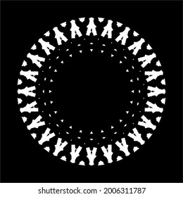 Ornamental Circle-Shaped. Ornamental Mandala Illustration. Vector Illustration
